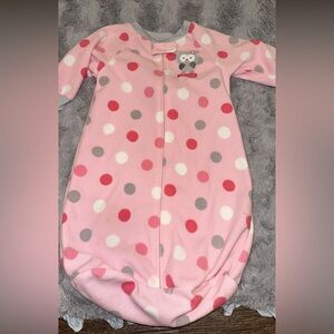 Pink Polka Dot Baby Sleep Sack